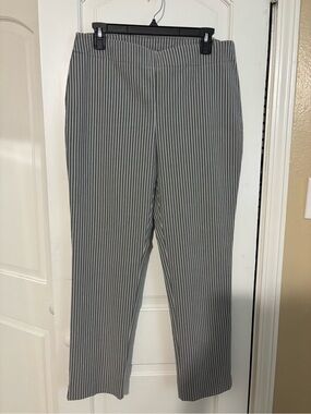 Classic Gray Pinstripe Pants